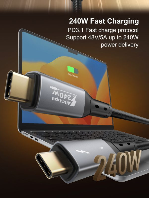 کابل USB-C 240W الدینیو مدل TC-10C