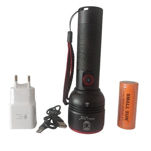 چراغ قوه زوم دار تک حالته اسمال سان ZY-F786