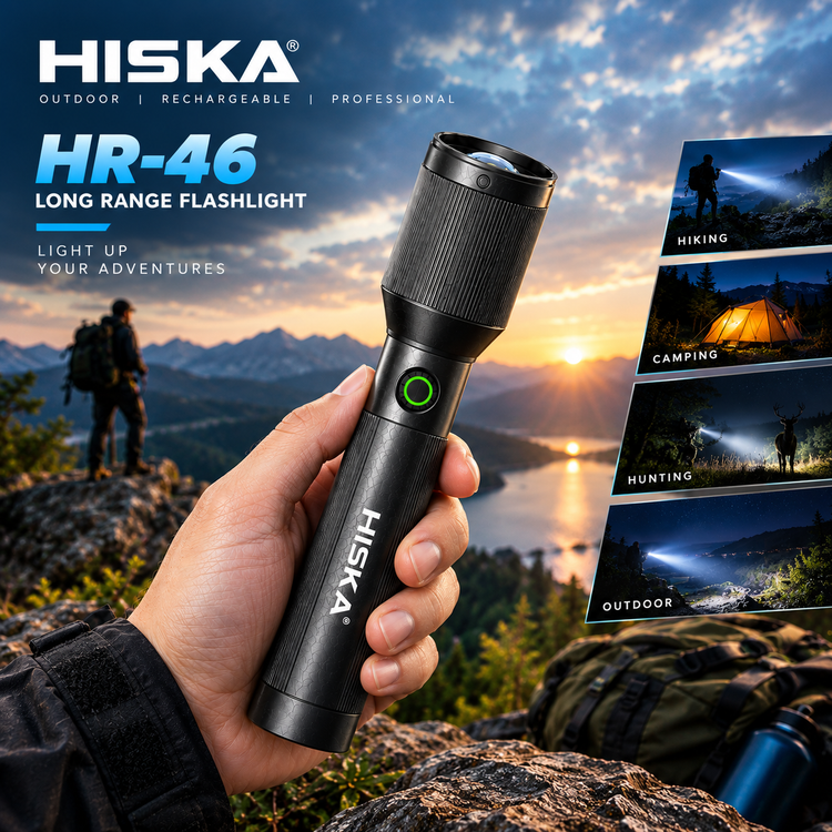 چراغ قوه دستی هیسکا مدل HR-46 با نور مهتابی