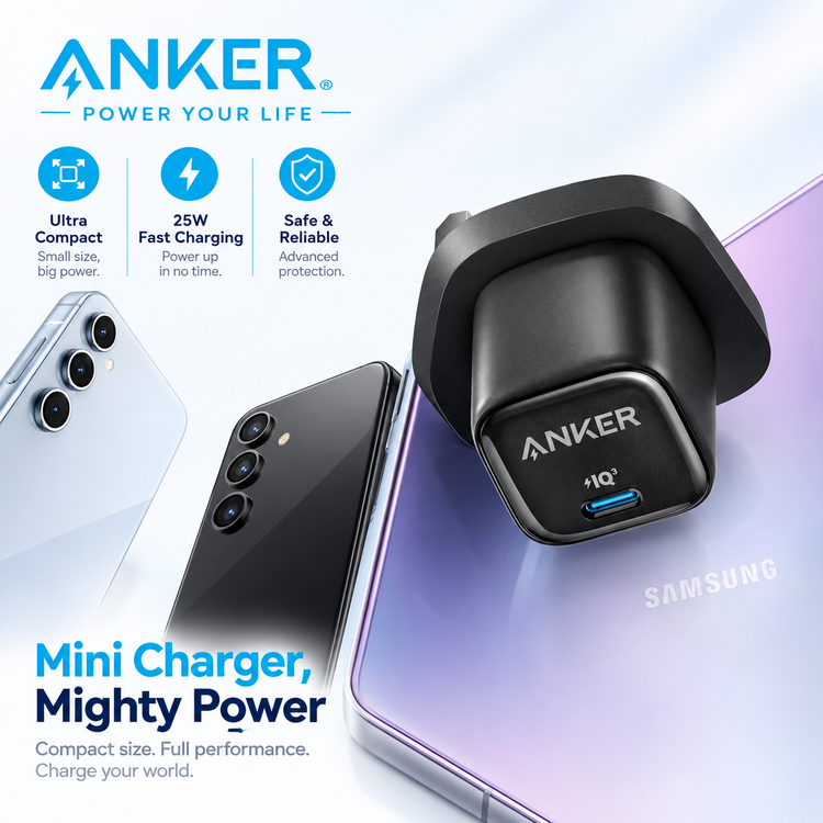 شارژر دیواری Anker B2656 با توان 25 وات و درگاه USB-C