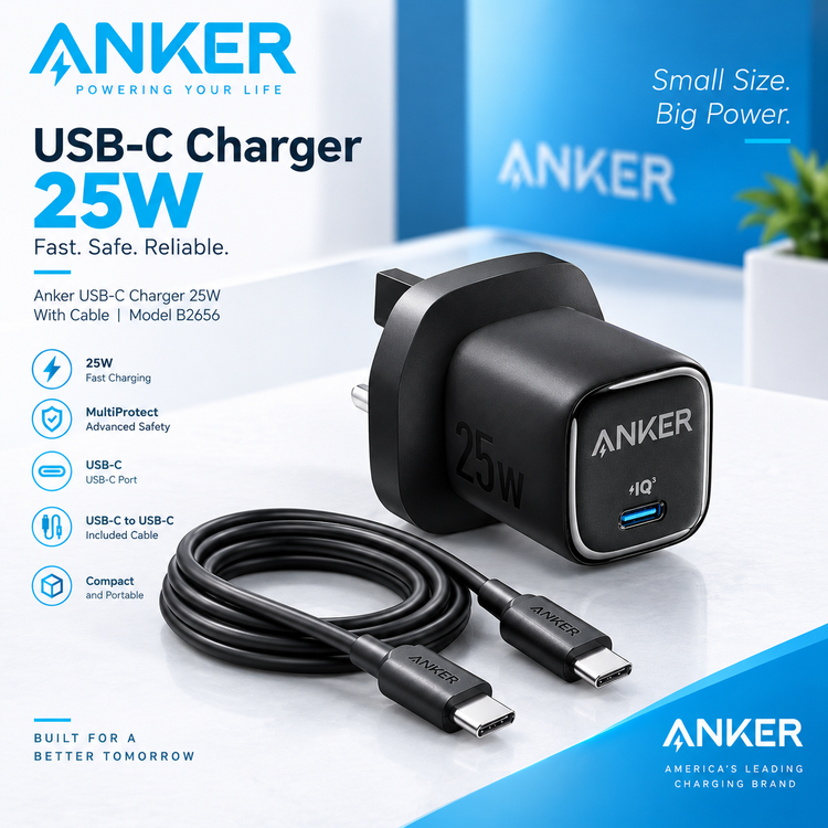مشخصات شارژر دیواری انکر B2656 و پورت USB-C در یک نگاه