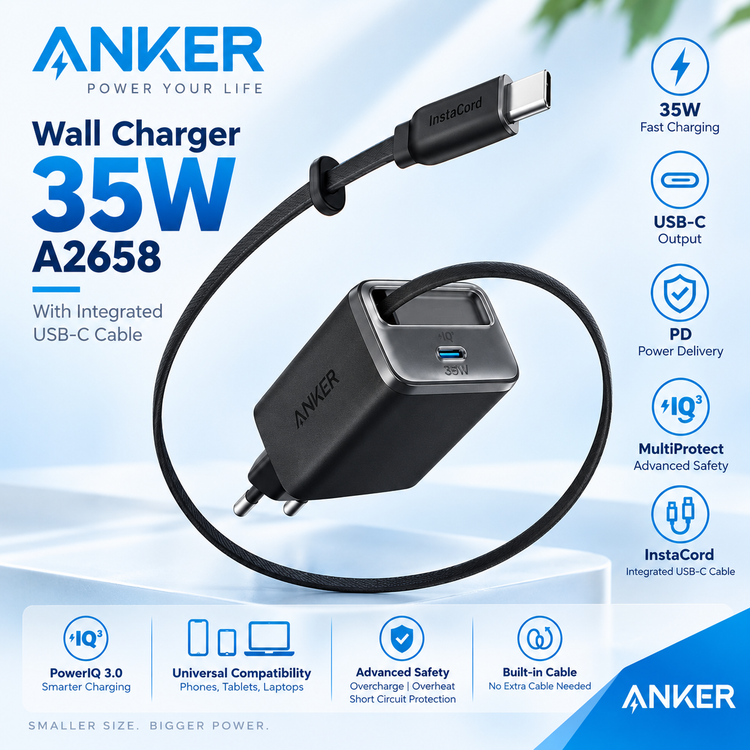 مشخصات شارژر دیواری Anker Nano 35W در یک نگاه