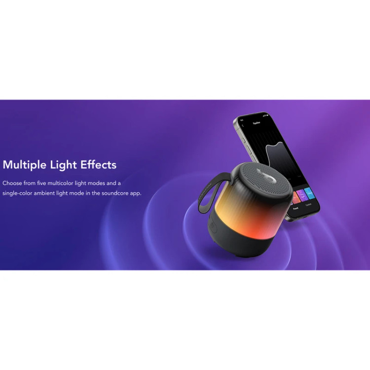نور پردازی های مختلف با سلیقه شما اسپیکر بلوتوثی انکر Soundcore Glow Mini A3136
