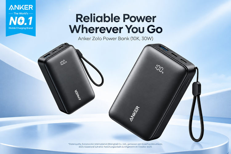 پاوربانک انکر مدل ANKER A110JH11 ظرفیت 10000mAh با توان 30W