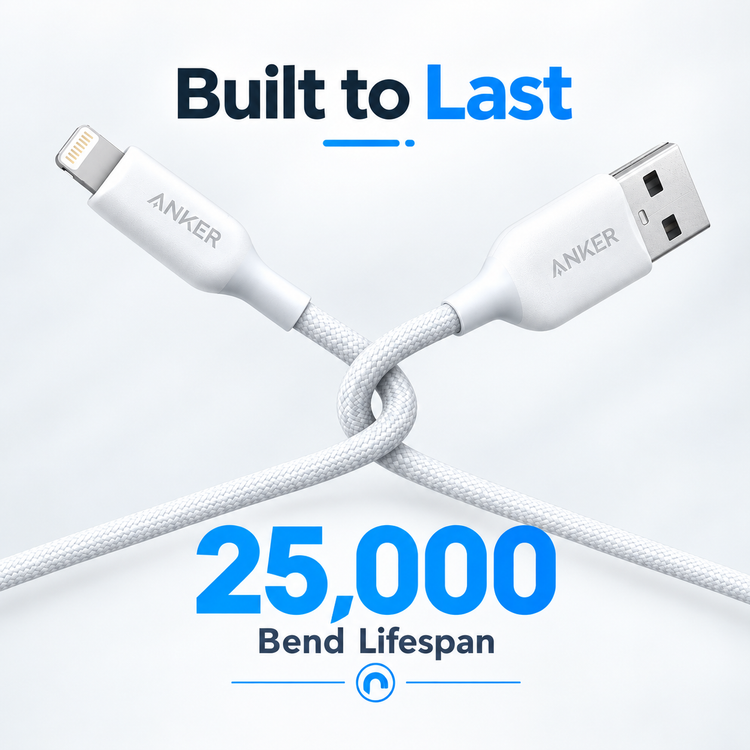 کابل تبدیل USB به Lightning انکر مدل A 8813 طول 1.8 متر