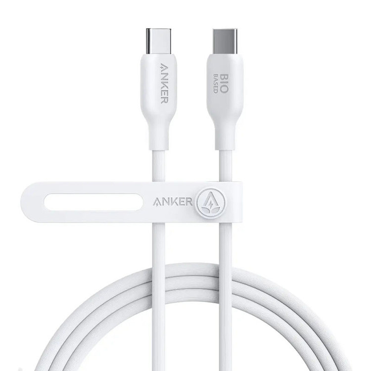 کابل شارژ USB-C به USB-C انکر مدل Anker 544 PowerLine A80F5 توان ۲۴۰ وات طول ۰.۹ متر (Bio-Based)