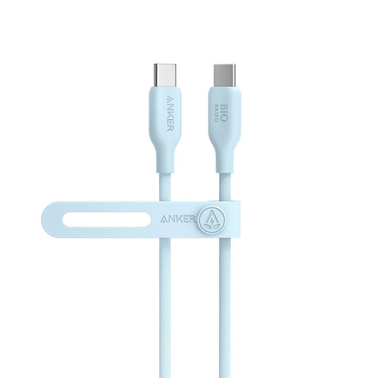 کابل شارژ USB-C به USB-C انکر مدل Anker 544 PowerLine A80F5 توان ۲۴۰ وات طول ۰.۹ متر (Bio-Based)